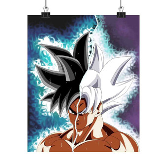 Goku Ultra Instinct Art Satin Silky Poster for Home Decor