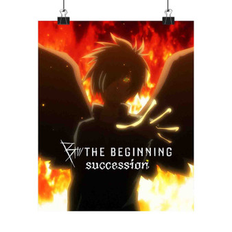 B The Beginning Art Satin Silky Poster for Home Decor