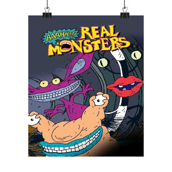 Aaahh Real Monsters Art Satin Silky Poster for Home Decor