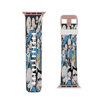 Sans Undertale Collage Apple Watch Band Professional Grade Thermo Elastomer Replacement Straps