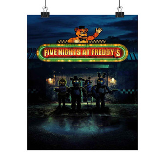 Five Nights at Freddy s Movie Art Satin Silky Poster for Home Decor