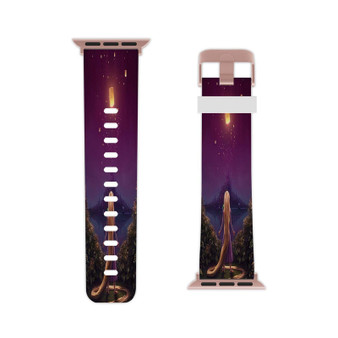 Tangled Rapunzel Light on Night Disney Apple Watch Band Professional Grade Thermo Elastomer Replacement Straps
