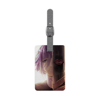 Crona and Ragnarok Soul Eater Polyester Saffiano Rectangle White Luggage Tag Card Insert