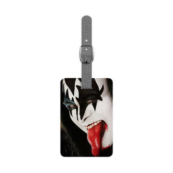 Gene Simmons Kiss Polyester Saffiano Rectangle White Luggage Tag Card Insert