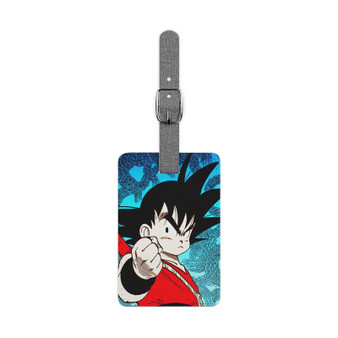 Goku Child Polyester Saffiano Rectangle White Luggage Tag Card Insert