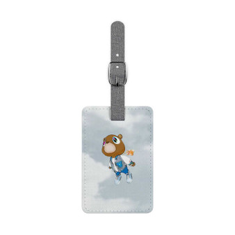 Kanye West Bear Fly Polyester Saffiano Rectangle White Luggage Tag Card Insert