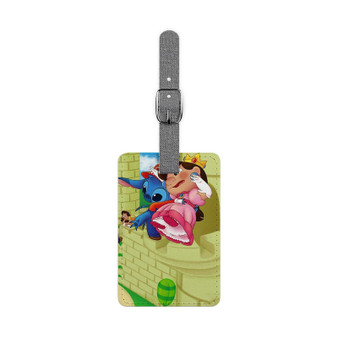 Lilo and Stitch Polyester Saffiano Rectangle White Luggage Tag Card Insert