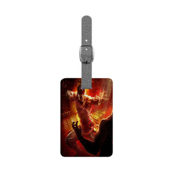 Liu Kang Mortal Kombat X Polyester Saffiano Rectangle White Luggage Tag Card Insert