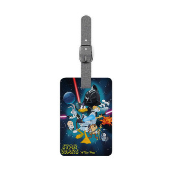 Looney Tunes Star Wars Polyester Saffiano Rectangle White Luggage Tag Card Insert