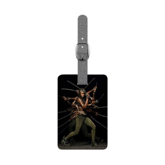 Michonne The Walking Dead Polyester Saffiano Rectangle White Luggage Tag Card Insert