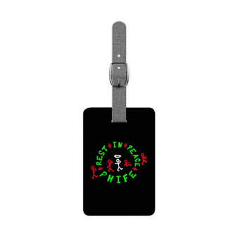 Phife Dawg Polyester Saffiano Rectangle White Luggage Tag Card Insert