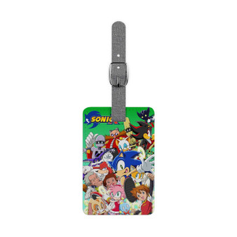 Sonic X Polyester Saffiano Rectangle White Luggage Tag Card Insert