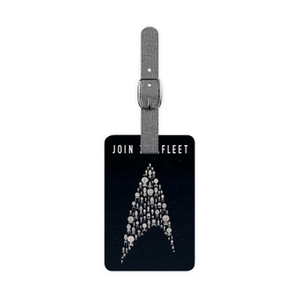 Star Trek Join The Fleet Polyester Saffiano Rectangle White Luggage Tag Card Insert