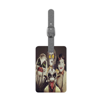 Star Wars as Kiss Band Polyester Saffiano Rectangle White Luggage Tag Card Insert