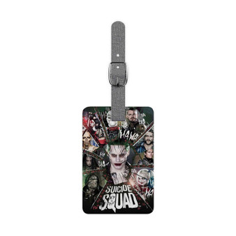 Suicide Squad Characters Polyester Saffiano Rectangle White Luggage Tag Card Insert