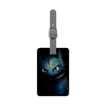 Toothless Dragon Polyester Saffiano Rectangle White Luggage Tag Card Insert