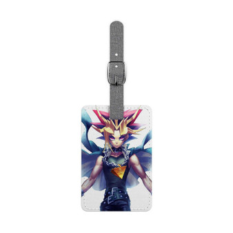 Yami Yugi Yu Gi Oh Polyester Saffiano Rectangle White Luggage Tag Card Insert