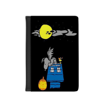 Doctor Who The Peanuts PU Faux Leather Passport Cover Wallet Black Holders Luggage Travel