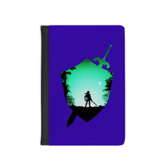 Link The Legend of Zelda Art PU Faux Leather Passport Cover Wallet Black Holders Luggage Travel