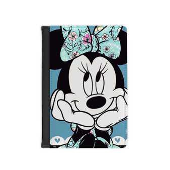 Minnie Mouse Disney PU Faux Leather Passport Cover Wallet Black Holders Luggage Travel