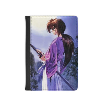 Samurai X Rurouni Kenshin Products PU Faux Leather Passport Cover Wallet Black Holders Luggage Travel