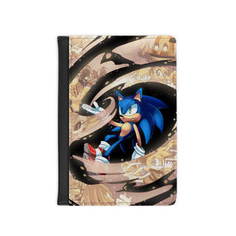 Sonic The Lost Hedgehog Tales PU Faux Leather Passport Cover Wallet Black Holders Luggage Travel