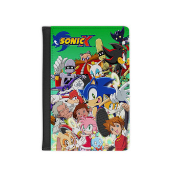 Sonic X PU Faux Leather Passport Cover Wallet Black Holders Luggage Travel