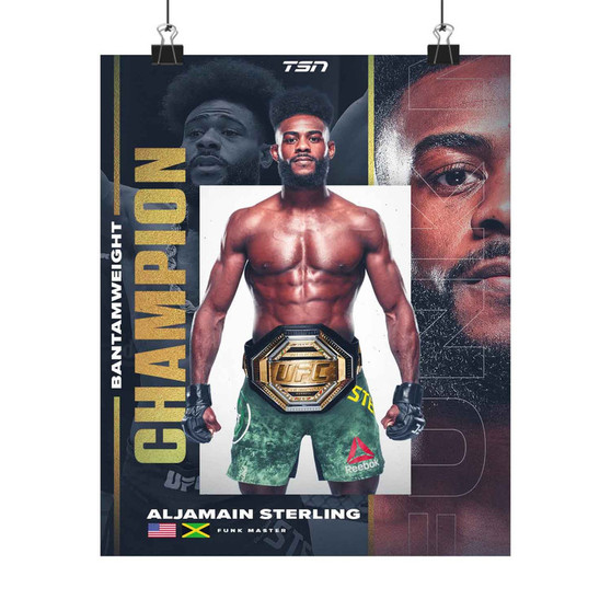 Aljamain Sterling UFC Art Satin Silky Poster for Home Decor