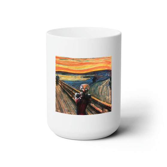 Deadpool Scream White Ceramic Mug 15oz Sublimation BPA Free