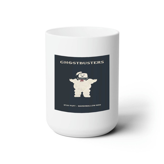 Ghostbusters Marshmallow Man White Ceramic Mug 15oz Sublimation BPA Free
