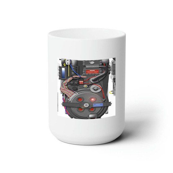 Proton Pack Ghostbusters White Ceramic Mug 15oz Sublimation BPA Free