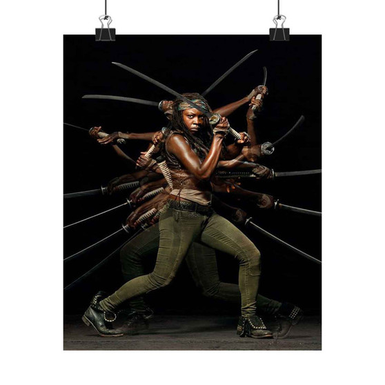 Michonne The Walking Dead Silky Poster Satin Art Print Wall Home Decor