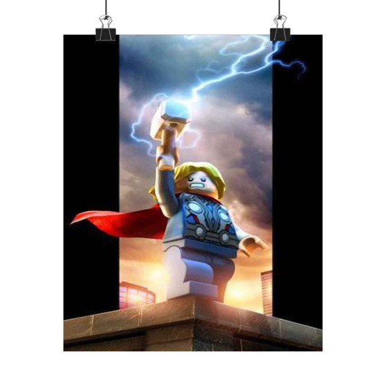 Thor The Avengers Lego Silky Poster Satin Art Print Wall Home Decor