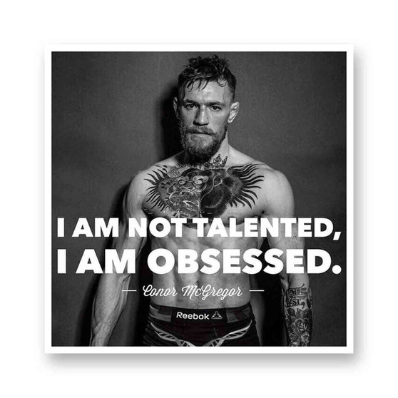 Conor Mcgregor I am Not Talented Kiss-Cut Stickers White Transparent Vinyl Glossy