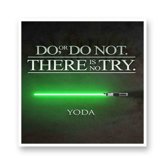 Do or Do Not Master Yoda Kiss-Cut Stickers White Transparent Vinyl Glossy
