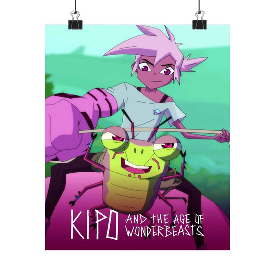 Kipo and the Age of Wonderbeasts Cartoon Art Satin Silky Poster for Home Decor