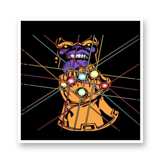 Thanos The Avengers Infinity War Products Kiss-Cut Stickers White Transparent Vinyl Glossy