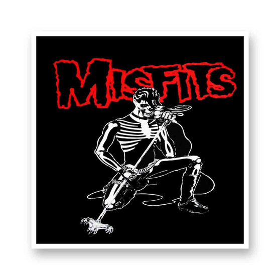 The Misfits Kiss-Cut Stickers White Transparent Vinyl Glossy