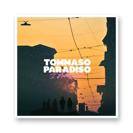Tommaso Paradiso I Nostri Anni Kiss-Cut Stickers White Transparent Vinyl Glossy