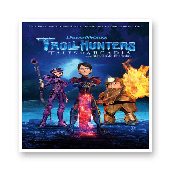 Trollhunters Tales of Arcadia Kiss-Cut Stickers White Transparent Vinyl Glossy