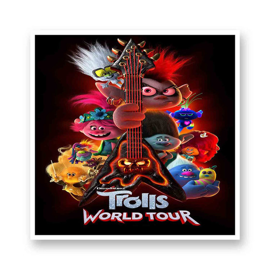 Trolls World Tour Products Kiss-Cut Stickers White Transparent Vinyl Glossy