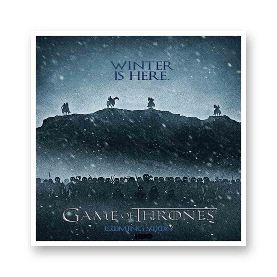 Winter is Here Game of Thrones Season 7 Kiss-Cut Stickers White Transparent Vinyl Glossy