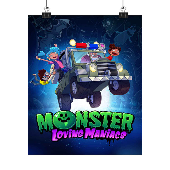 Monster Loving Maniacs Art Satin Silky Poster for Home Decor