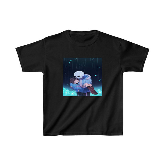 Frisk and Sans Undertale Unisex Kids T-Shirt Clothing Heavy Cotton Tee