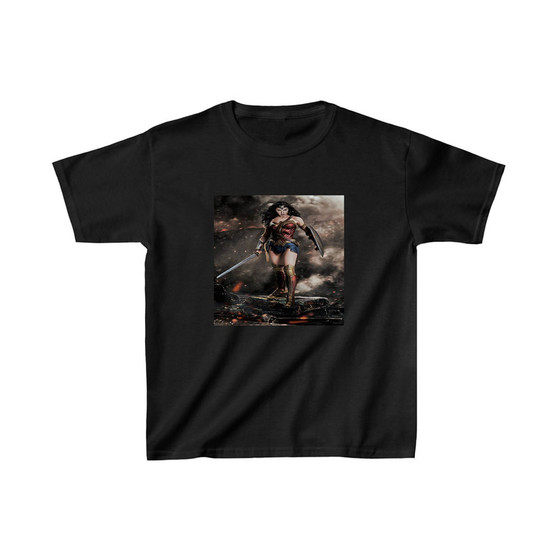 Gal Gadot as Wonder Woman Unisex Kids T-Shirt Clothing Heavy Cotton Tee