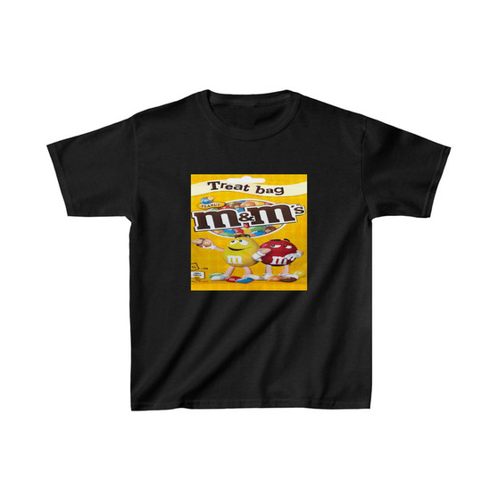 M M S Peanut Chocolate Unisex Kids T-Shirt Clothing Heavy Cotton Tee