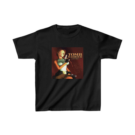 Tomb Raider Lara Croft Unisex Kids T-Shirt Clothing Heavy Cotton Tee