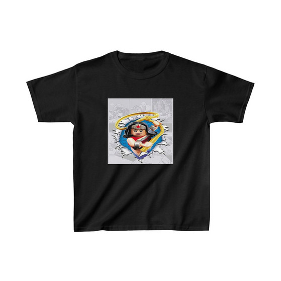 Wonder Woman Lego Unisex Kids T-Shirt Clothing Heavy Cotton Tee