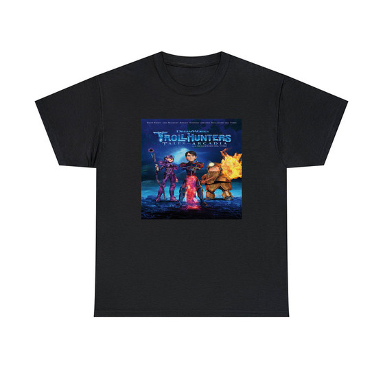 Trollhunters Tales of Arcadia Unisex T-Shirts Classic Fit Heavy Cotton Tee Crewneck
