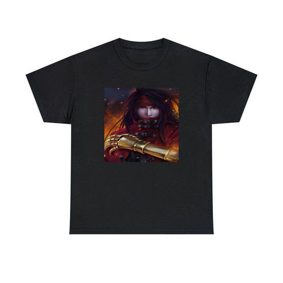 Vincent Valentine Final Fantasy VII Unisex T-Shirts Classic Fit Heavy Cotton Tee Crewneck